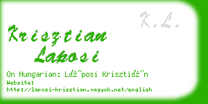 krisztian laposi business card